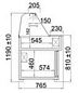 Preview: Refrigerated counter FLORIDA 1.0Z, length From 990 to 1700mm