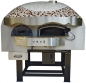 Preview: Wood pizza oven DR120K, dome with mosaic stones, 135 pizzas á Ø 30 cm per hour, rotating and unheated baking surface, weight 1,950 kg