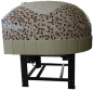 Preview: Wood pizza oven DR120K, dome with mosaic stones, 135 pizzas á Ø 30 cm per hour, rotating and unheated baking surface, weight 1,950 kg