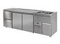Preview: Beer bar, 2 basin r., 2 doors and 2 drawers l., 2500x700x970mm