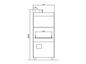 Preview: Hood dishwasher machine, 18,2 kW, 400V, 850x850x2030mm