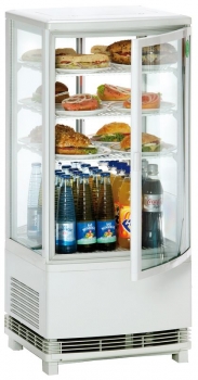Kühlvitrine - 86 Liter - weiß