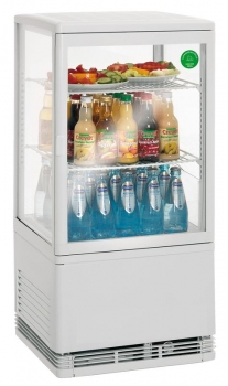 Kühlvitrine - 58 Liter - weiß