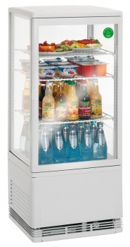 Kühlvitrine - 78 Liter - weiß
