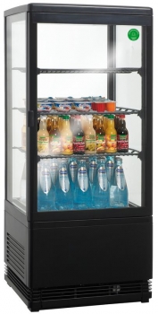 Kühlvitrine - 78 Liter - schwarz