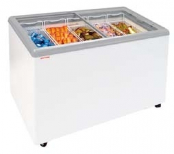 Impuls-freezer RIO H 150 G, with straight glass sliding lids