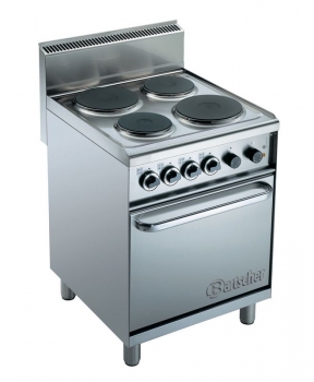 Electric oven, 4 plates, electric air circulating oven, 600x650x