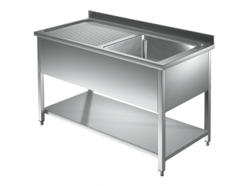 Sink center, with 1 basin r. and Ground floor, 1200-1400mm, S. 6
