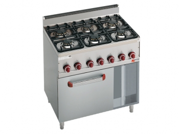 Gas Stove, with a big gas oven, 19,8 kW, 900x600x900mm
