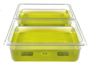 Gastronormcontainer plastics, GN 1/2, 265x325x100mm