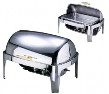 Contacto Roll Top Chafing Dish GN 1/1, mit zwei Brennbehältern