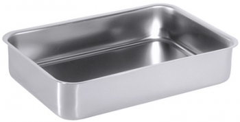 Contacto Salad Dish, stainless steel, satin polished