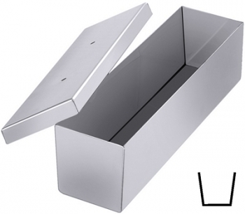 Contacto Terrine Mould with Lid stainless steel, mirror polished