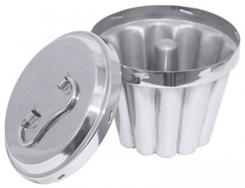 Contacto Gugelhupf Mould with inside tube, stainless steel