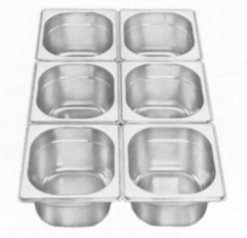 Gastronormcontainer Eco, GN 1/6- 150, 176x162x150mm