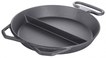 Contacto Large Frypan, cast iron, 2-division