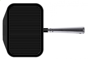 Contacto Rectangular Griddle Pan, cast iron, with steel handle