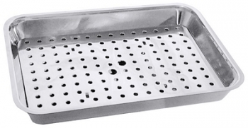 Contacto Grill Pan with drainer plate, mirror polished finish