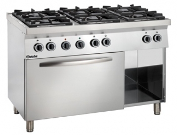 Bartscher Gas stove 6 burners MFG 760, 1200x700x900mm
