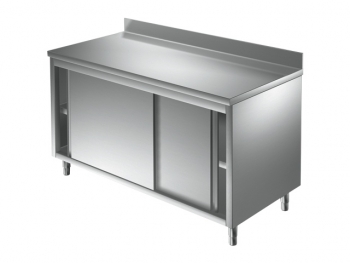Cupboard SERIE 600, with Upstand and sliding doors, 2000mm length