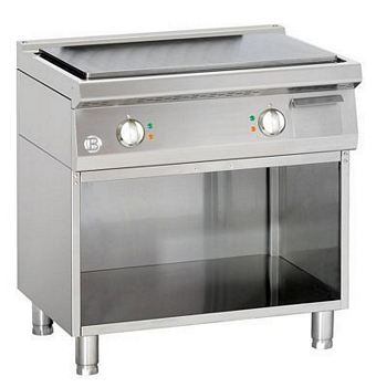 Griddle plate, smooth, 10 kW, 800x700x900mm
