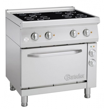 Cerane stove, 4 zones, with e-air circulating oven, 800x700x900m