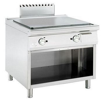 Gas griddle plate, smooth, 13,8 kW, 900x900x900mm
