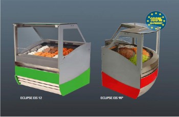 Gelomat Eistheke ECLIPSE EIS 18, 1660x1150x1350mm, 18 Eisschalen