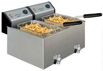 Electric Fryer, 2x8 l, 2x3,6 kW, 542x433x345 mm