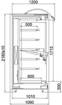 OPEN MERCHANDISER Barbados , Length From 1250 to 2500mm