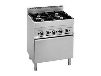 Modular Gas range 4-burner, with gas stove, 700x650x850mm