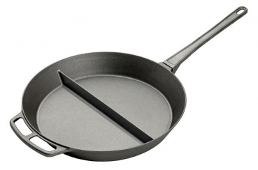 Large frying pan, cast-iron, divided in the middle, Ø 800mm