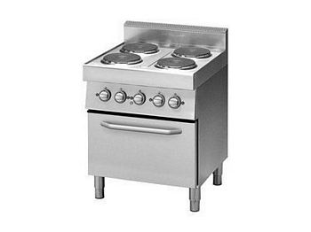 Modular Range 4 plates, with e-convection oven, 700x700x850mm