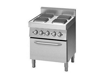 Modular Range 4 plates, with e-convection oven, 700x700x850mm