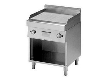 Modular Electric Griddle plate grooved 9 kW 700x700x850mm