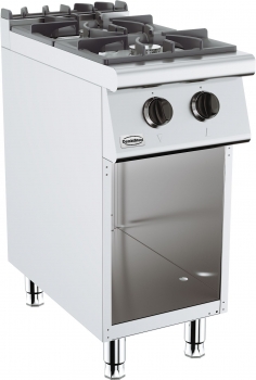Gas stove 2 flames 2x6.5 (Kw), 400x700x (h) 900
