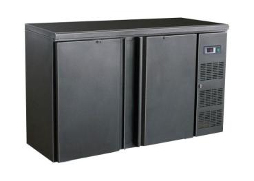 BAR COOLER BLACK WITH 2 DOORS