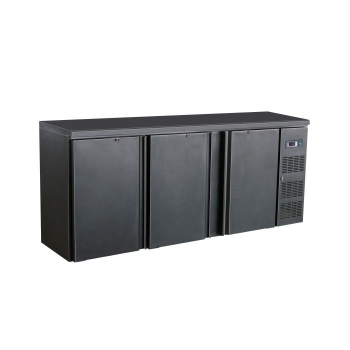 BAR COOLER BLACK WITH 3 DOORS