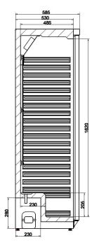 REFRIGERATOR WHITE 1 DOOR