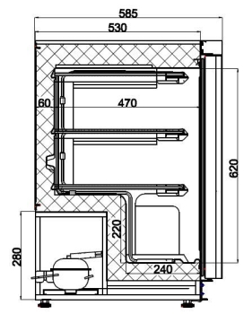 FREEZER SS 1 DOOR