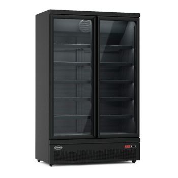REFRIGERATOR 2 GLASS DOORS BLACK JDE-1000R BL