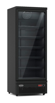 REFRIGERATOR 1 GLASS DOOR BLACK JDE-600R BL