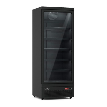 FREEZER 1 GLASS DOOR BLACK JDE-600F BL