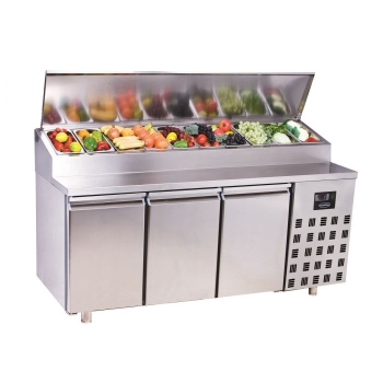 SALADETTE 3 DOORS 10x 1/3GN CONTAINERS