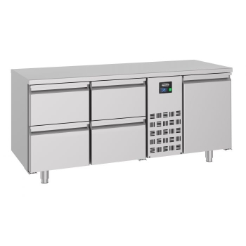 700 REFRIGERATED COUNTER 1 DOOR AND 4 DRAWERS MONOBLOCK