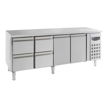 700 REFRIGERATED COUNTER 2 DOORS AND 4 DRAWERS