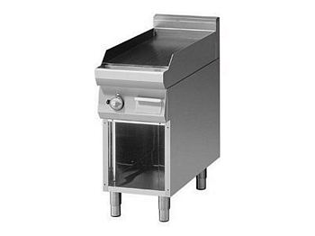 Modular Electric Griddle plate, smooth hard chrome, 400x900x850m