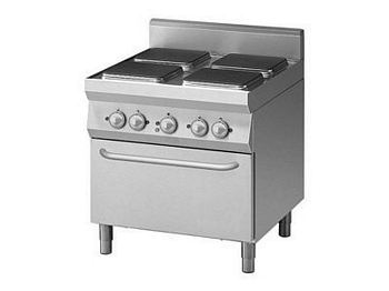 Modular Range, 4 burners, with E-convection oven, 800x900x850mm