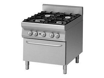 Modular Range, 4 burners, with E-convection oven, 800x900x850mm