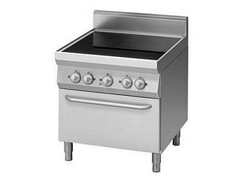 Modular Ceramic range, with e-convection oven, 800x900x850mm